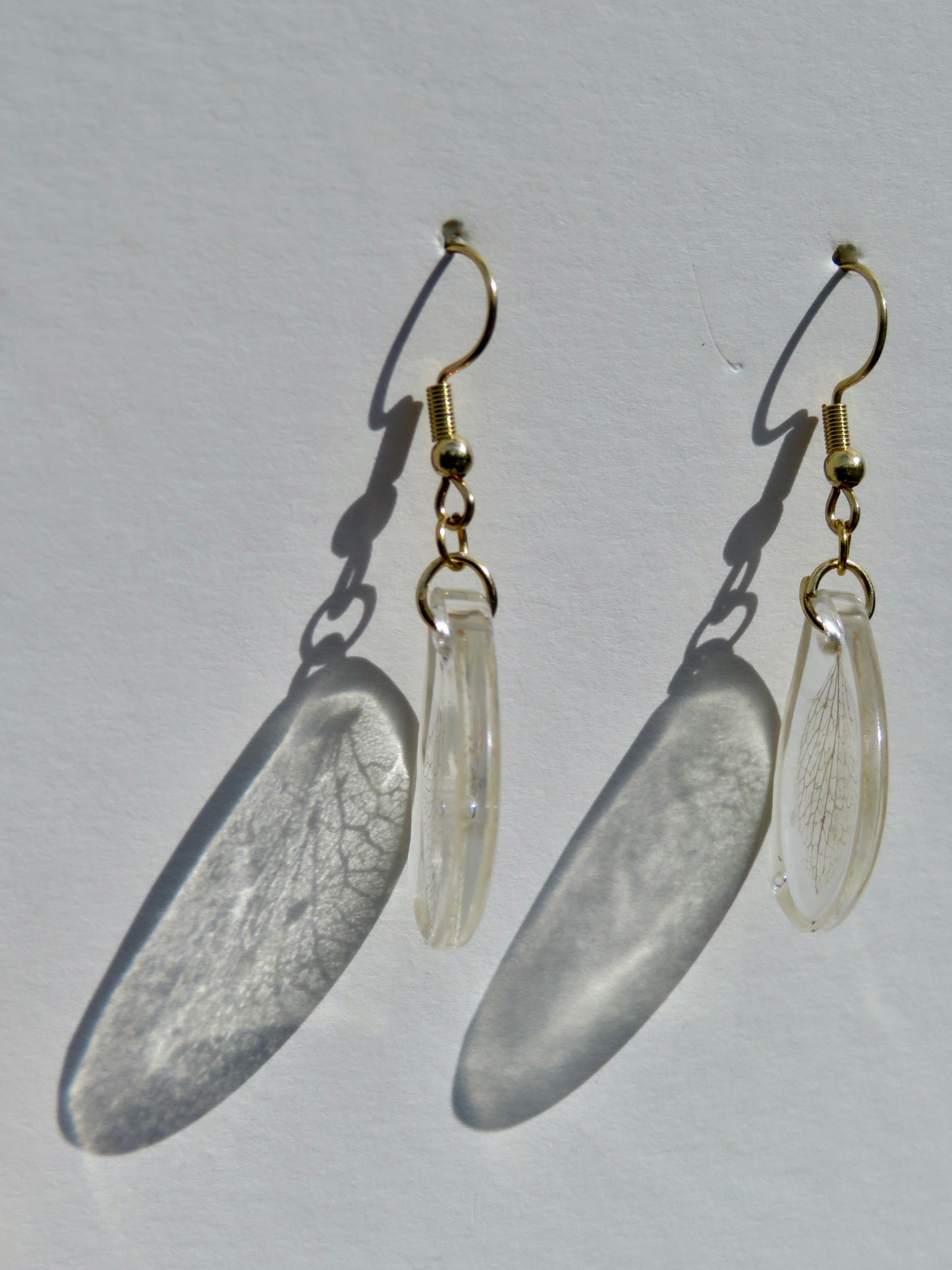 Skeleton hydrangea earrings