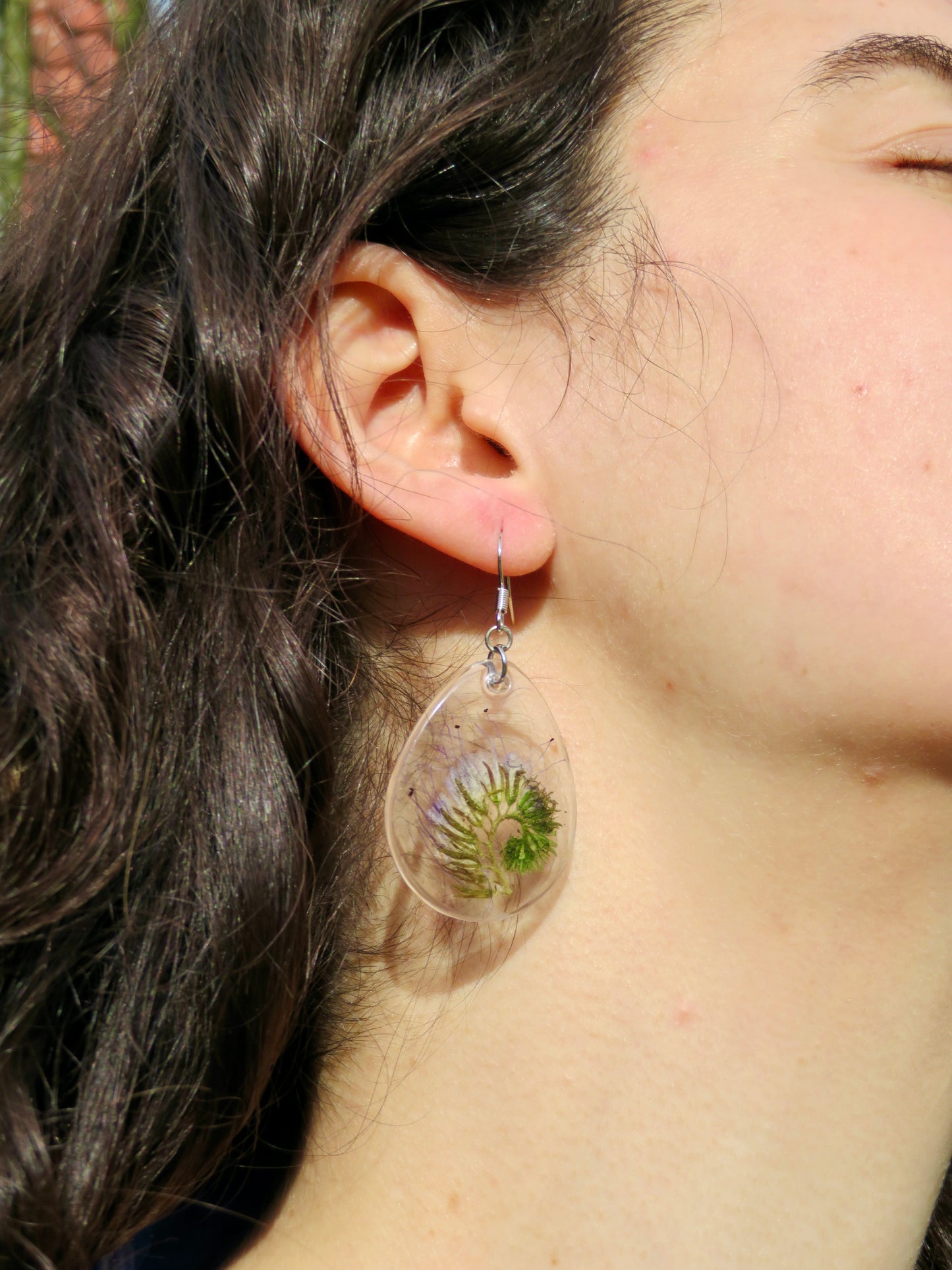 Scorpion flower earrings