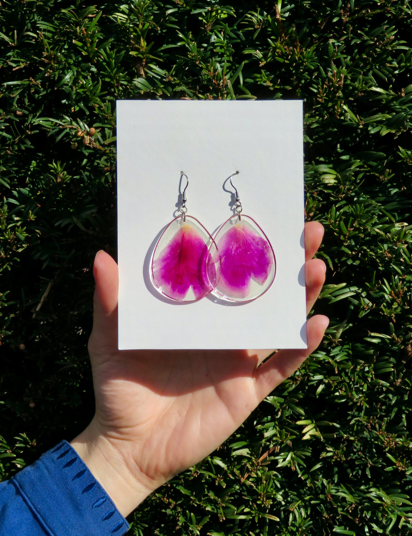 Peony earrings