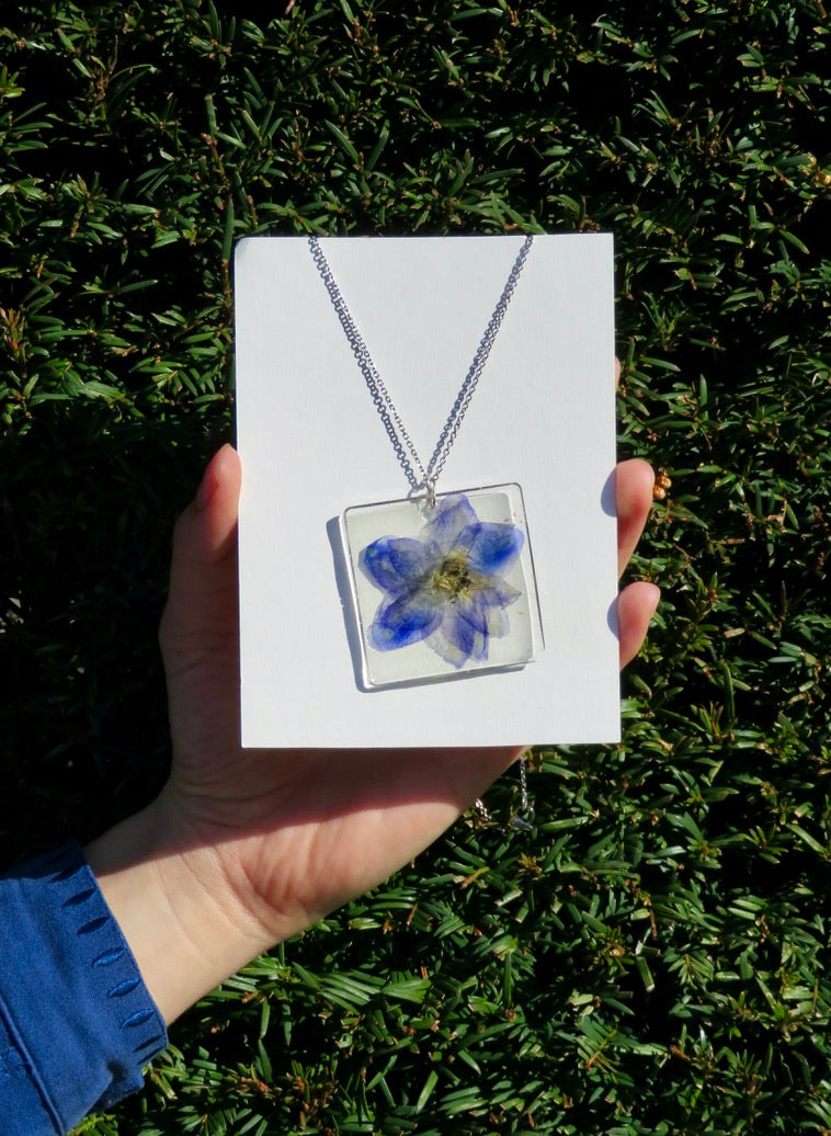 Delphinium necklace (large)