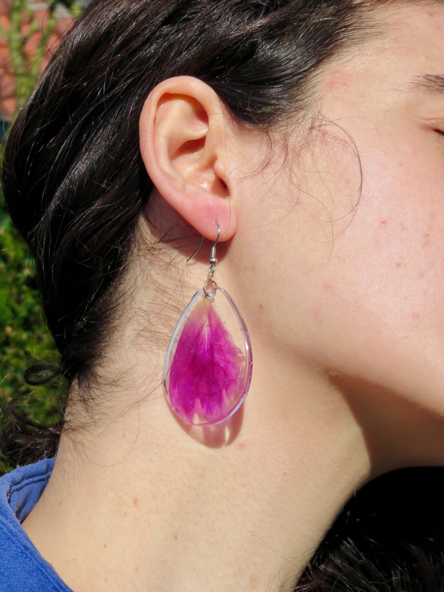 Peony earrings