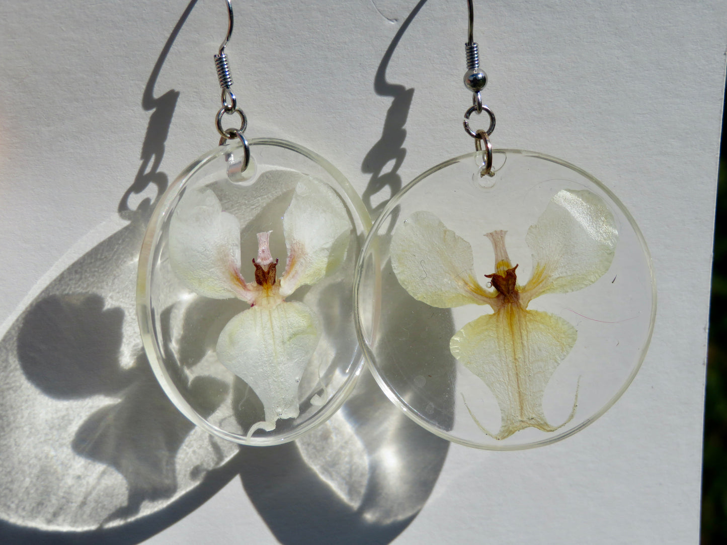 Orchid earrings