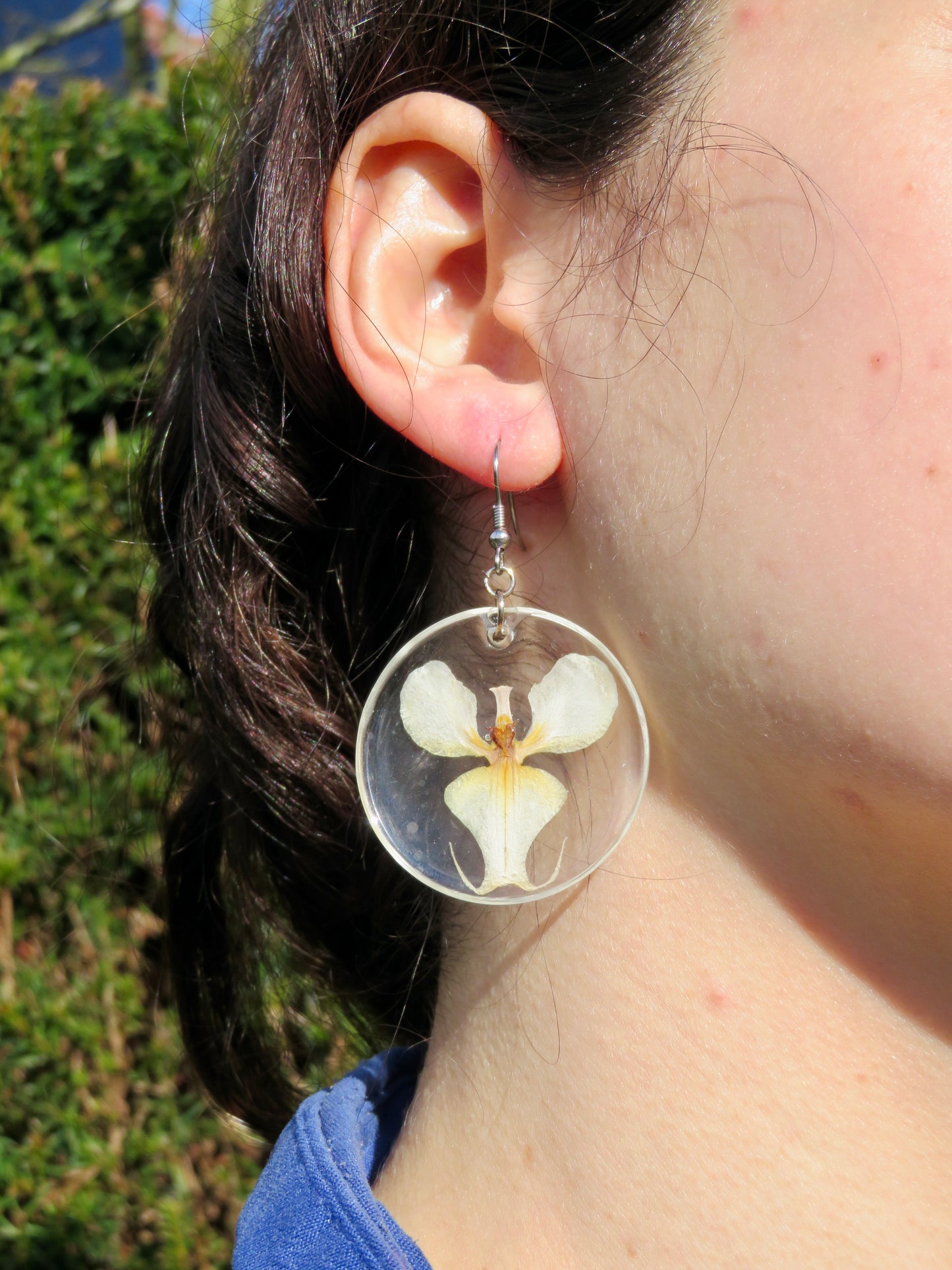 Orchid earrings