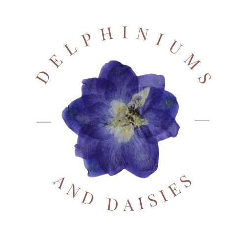 Delphiniums and Daisies